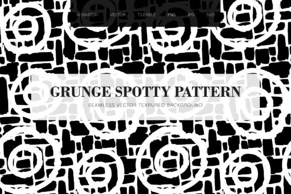 Grunge Crazy Spotty Seamless Pattern