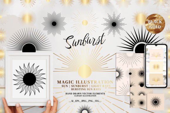 Illuminating Your Brand: The Strategic Power of the Sunbursts Collection Clipart SVG